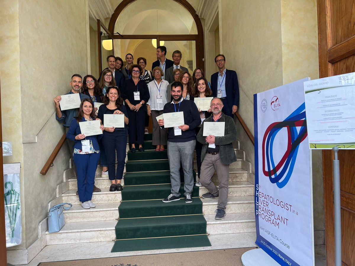 Celebrating our Italian colleagues that are now certified liver transplant hepatologists. Thanks to the transplantation commission @AisfFegato #aisf @cabibbo78 @Calvar1Vincenza @MontagneseSara @LaiQuirino @Laura_Turco83 @BecchettiChiara