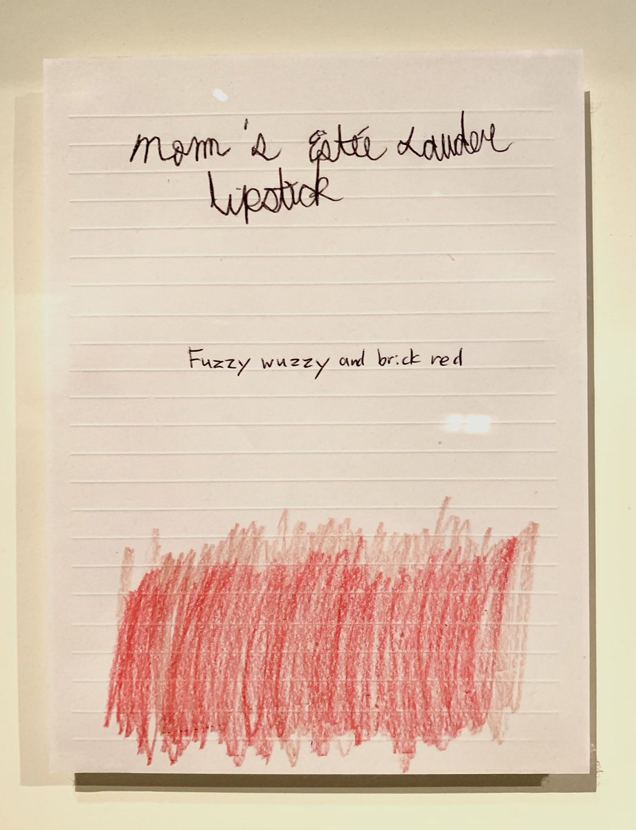 Saw some pages of Emilie Gossiaux’s notebook. As she was going blind, she gave her Crayolas evocative names to remain able to create art. 

Ever since, I haven’t stopped thinking of the colours I associate with my fondest memories, favorite people or most treasured belongings
