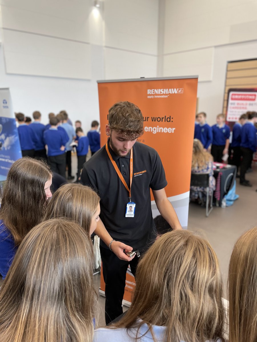 YPantSchool's tweet photo. It was great to welcome back former students Seb and Josh from @renishawplc who gave some great demonstrations of their engineering products. https://t.co/HZrJjjLiCR