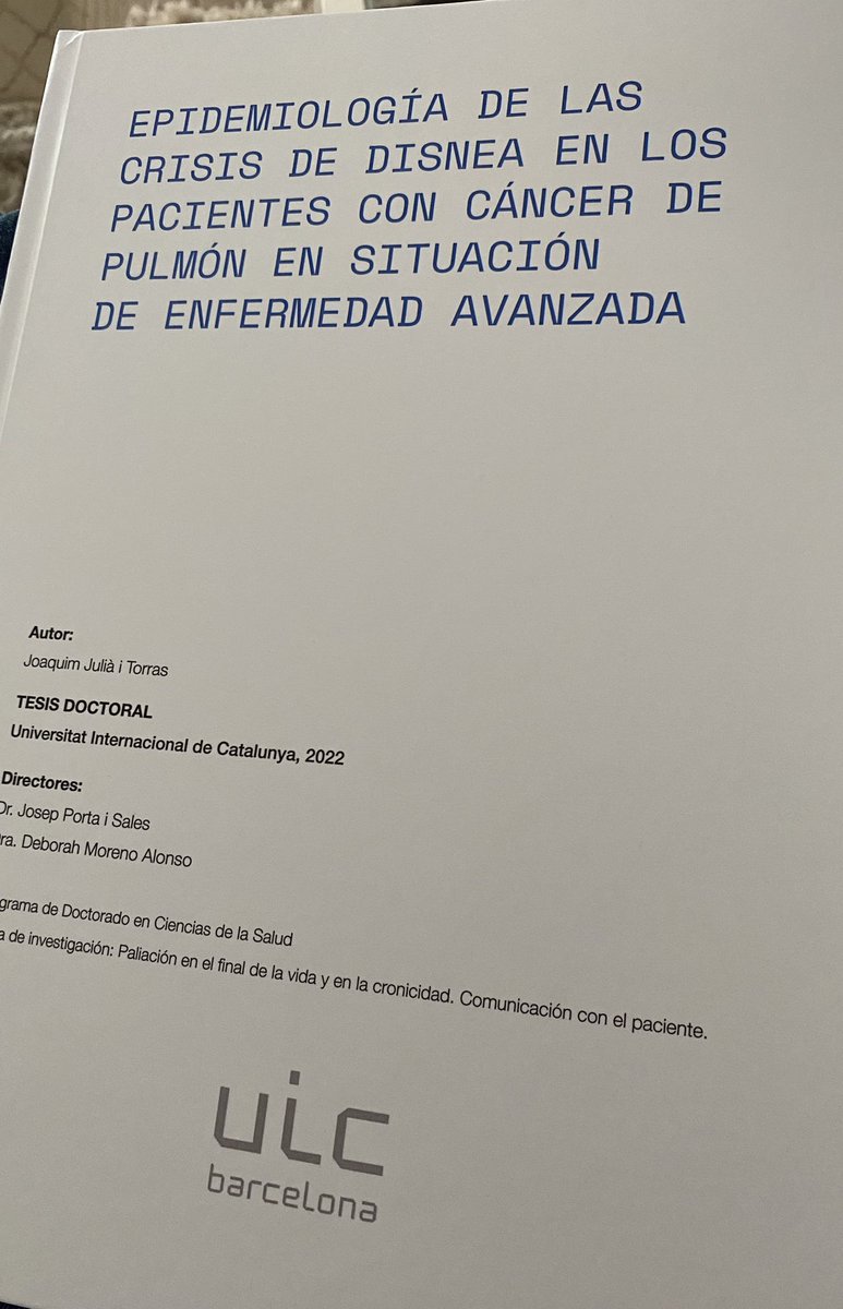 Un pas més. #PhD #PalliativeCare