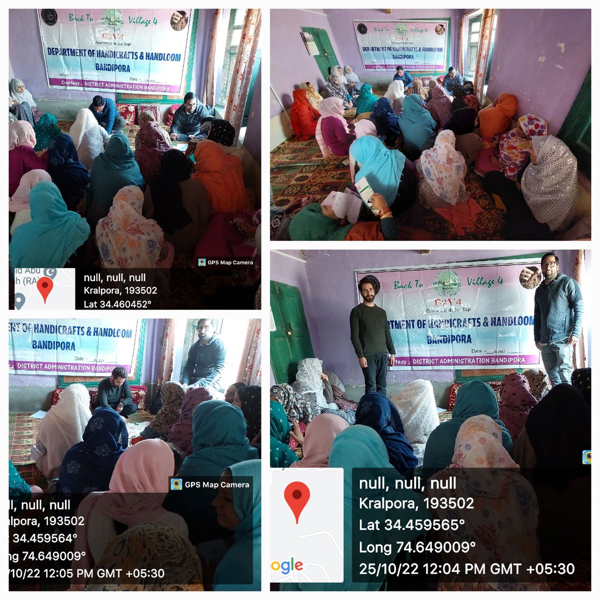 HHBandipora's tweet photo. 25-10-2022:
#JanAbhiyanJK
#Back2Village
Awareness-cum-Registration Camps done in Manzgund Tulail (Block Tulail) and Mantrigam (Block Bonkoot).
@dohhkmr @dcbandipora @dicbandipora https://t.co/qXj59hzOaa