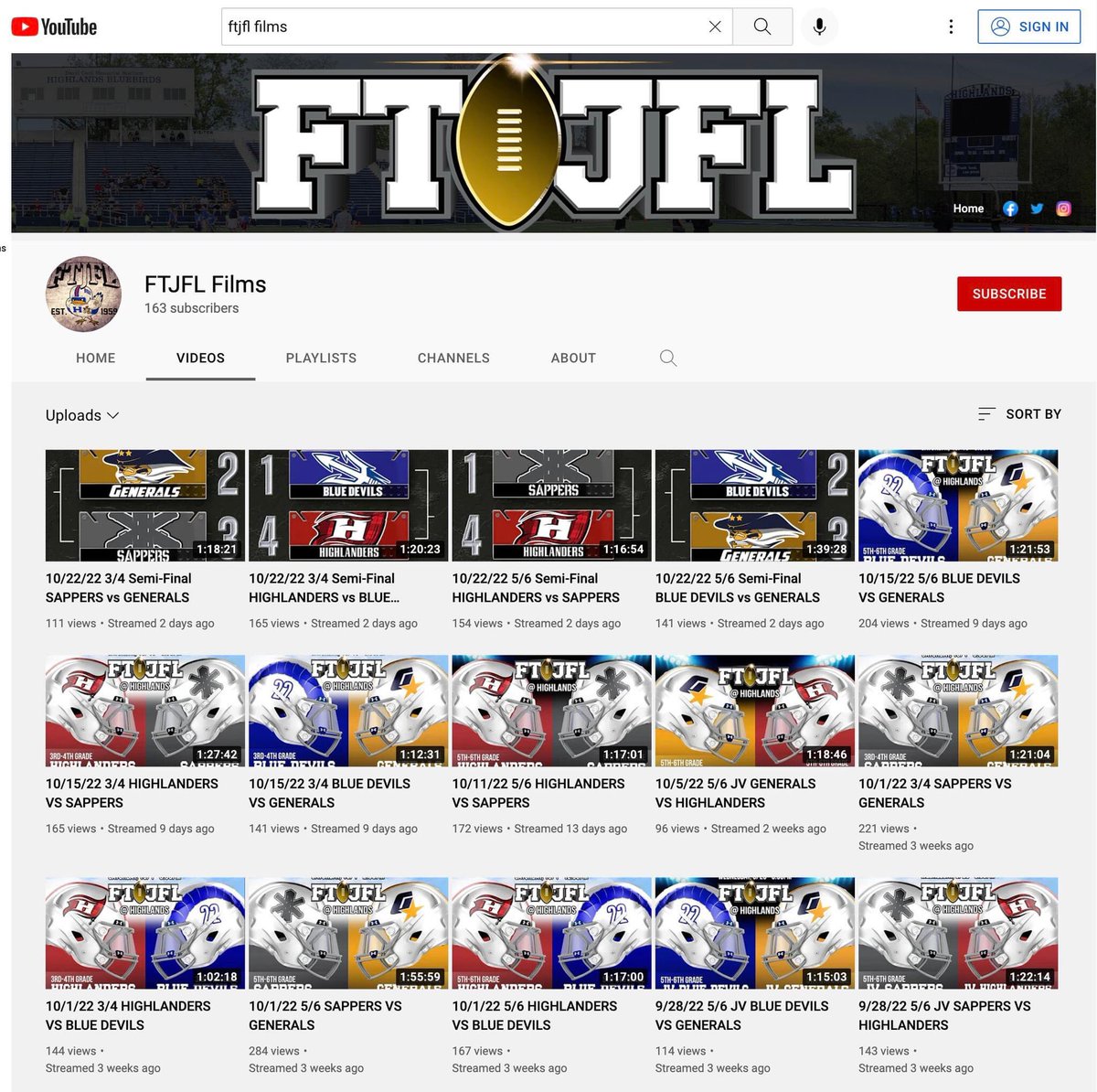 Ft Thomas Junior Football League tweet media