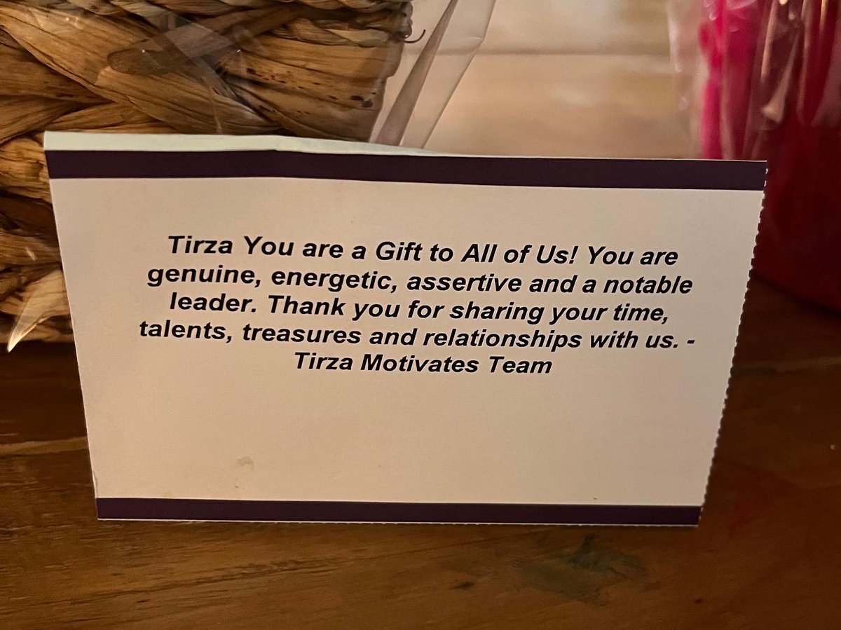 TirzaMotivates's tweet photo. I just celebrated my birthday, and there is so much to be thankful for!

But today, I'm showering the Tirza Motivates team with love and appreciation. They are a powerhouse group of consultants that support the pursuit of my vision and never fail to deliver with excellence. https://t.co/jNOtnGLYPn