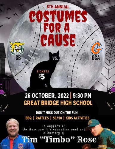 Gbhwildcats's tweet photo. Tomorrow night is a great night to support a good cause! #traditionandpride #baseball #costumesforacause #gbhsbaseball @GbhAthletics https://t.co/qPUdihj3r1