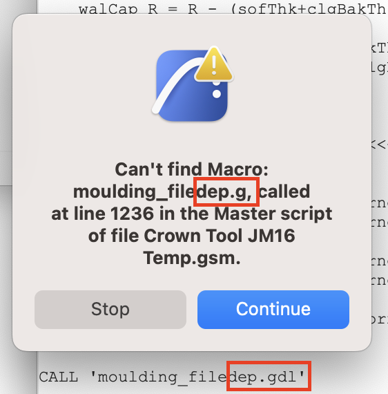 jamesm00001's tweet photo. A *knock wood* solution for nonsense errors in 
@Archicad #GDL scripts, such as this/these. All the same imaginary error: https://t.co/mX9fPYKgwU