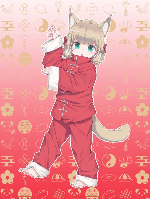 ニャンフーきなこ #うちのねこが女の子でかわいい 