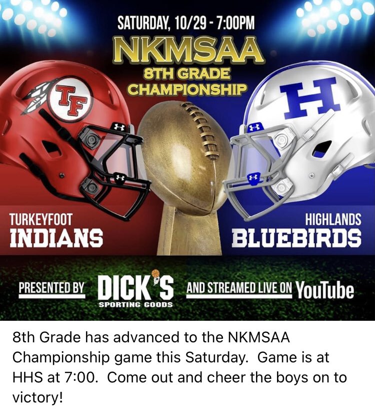 Ft Thomas Junior Football League tweet media