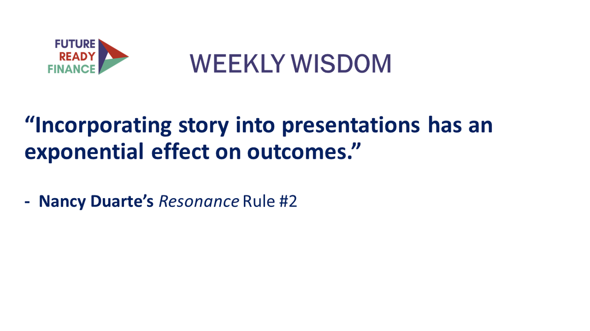 This week's #WeeklyWisdom. And, coming up 11/2 and 11/4/2022 is Future Ready Finance's Building Impactful Reports workshop.  To learn more about our reporting community of practice and about the workshop email me: steve@theplayergroup.com.