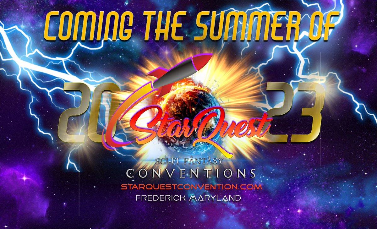 StarquestFredmd's tweet photo. The StarQuest Sci-Fi Fantasy Convention is coming back to Frederick, Maryland!!!! https://t.co/VJRs3fEQex https://t.co/3GKVNze3rh