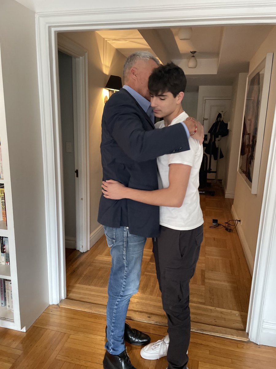 SDonziger's tweet photo. One year ago this week I left my son (below) and wife to enter prison not knowing if I'd ever see them again. Pure retaliation by ⁦a private Chevron⁩ prosecutor and one of the most flagrant law violations in recent US history.

We are now stronger. Let's finish the job.👊❤️ https://t.co/mwenH30sRK