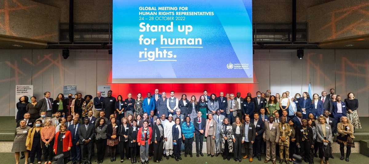 Delighted to engage with our 150 leaders of @UNHumanRights Office’s work around the world. We need to infuse our collective work with the human rights spirit and human rights knowledge that really makes a difference in the lives of people. #StandUp4HumanRights