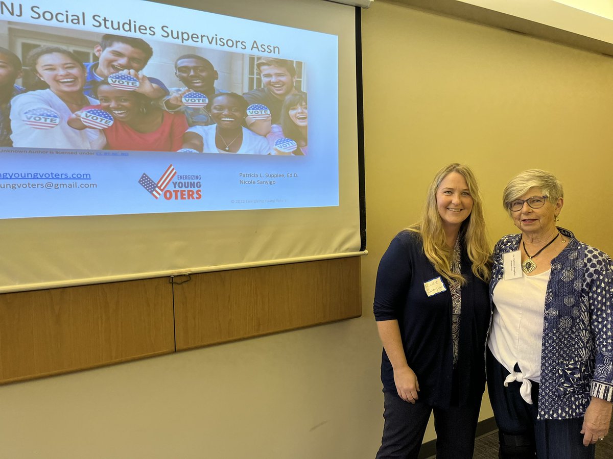 Getting ready to present on how the League of Women Voters can help schools engage students in civics and voting! #njcss2022 <a href="/NJCSSNetwork/">NJ Social Studies</a> <a href="/NJCSSNetwork/">NJ Social Studies</a> <a href="/LWVNJ/">LWVNJ</a>