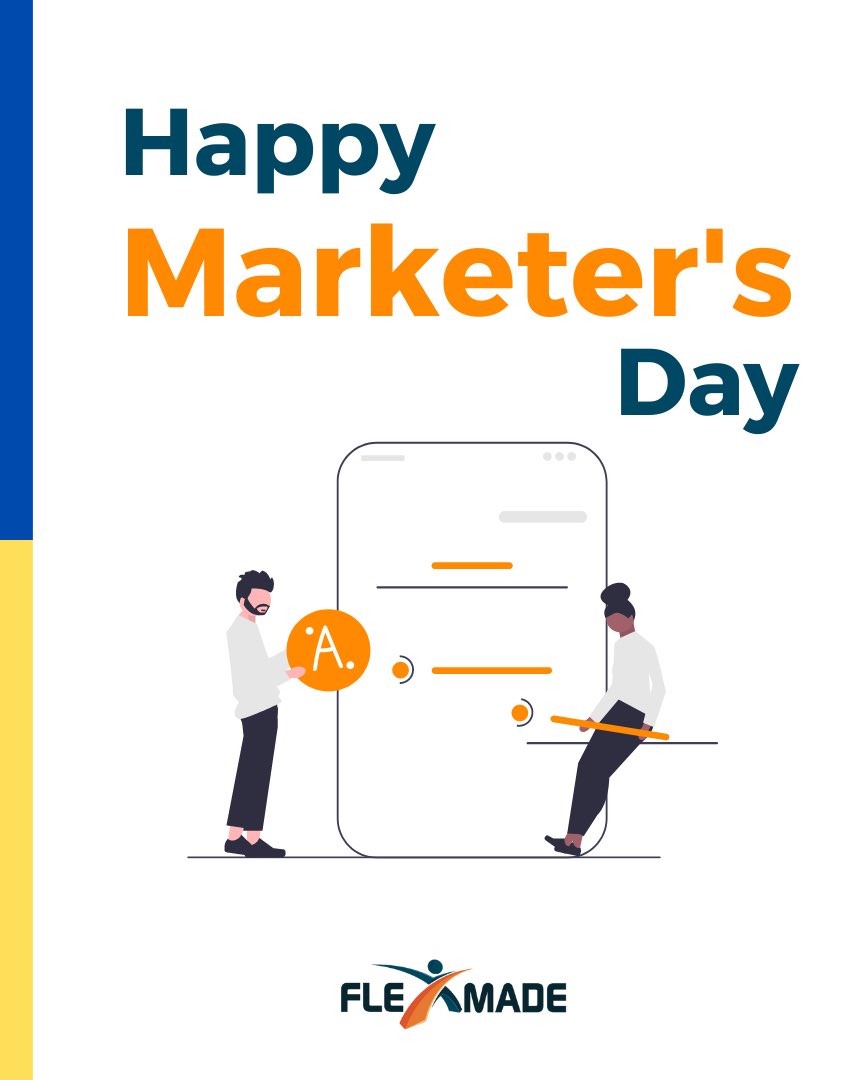 Happy Marketer’s Day!

#flexmade_company #marketing #marketolog #marketersday