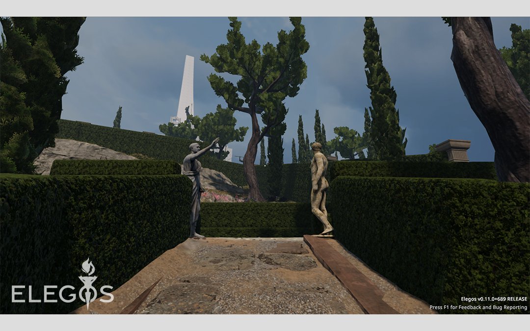 ElegosGame's tweet image. For today&apos;s #Blocktober we have screenshots taken long ago by the team during tests. In the Gardens of Phacos you&apos;ll find beauty, art and plenty of wine drunk concubines ignoring safety guidelines 😳!

Check us out on Steam: s.team/a/1882300 | #indiegamedev #madewithunity