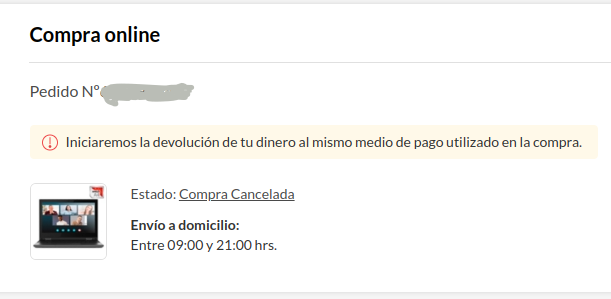bucaros2005's tweet photo. @franklincruces1 @SERNAC @SERNAC @FalabellaAyuda Me paso lo mismo, realice una compra en falabella, me cancelan la compra el dia anterior que iba a recibir mi producto. Ingrese a la pagina y habia stock del producto. https://t.co/tzpiOBKdHw