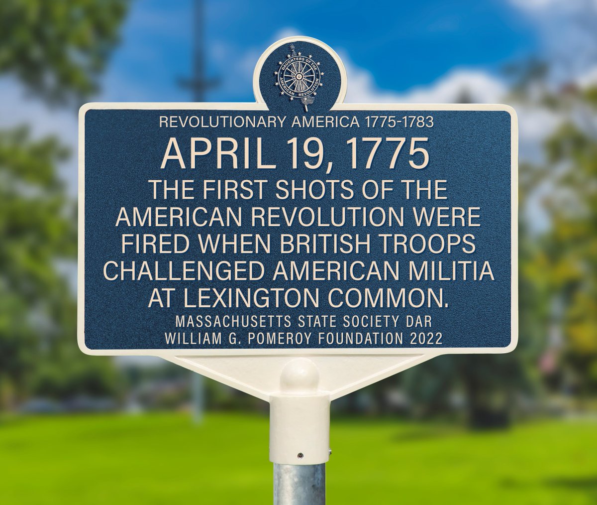 wgpfoundation's tweet photo. We’re celebrating the 250th anniversary of our nation's founding by collaborating with @TodaysDAR for the launch of a new #historicmarker program: “Revolutionary America 1775-1783.” Follow the link to learn more: https://t.co/OTIwZZGzg6 https://t.co/vcWtccuAXv