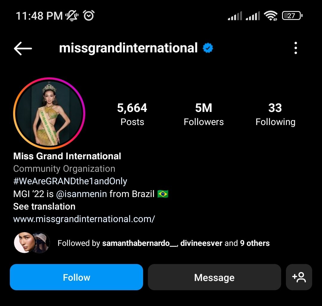 star_marvz's tweet photo. Its a tie pero pero ang @MissUniverse pa increase ang followers. 

#DropMGI #MGI2022 
#RobertaTamondong https://t.co/sHmcqZSgT6