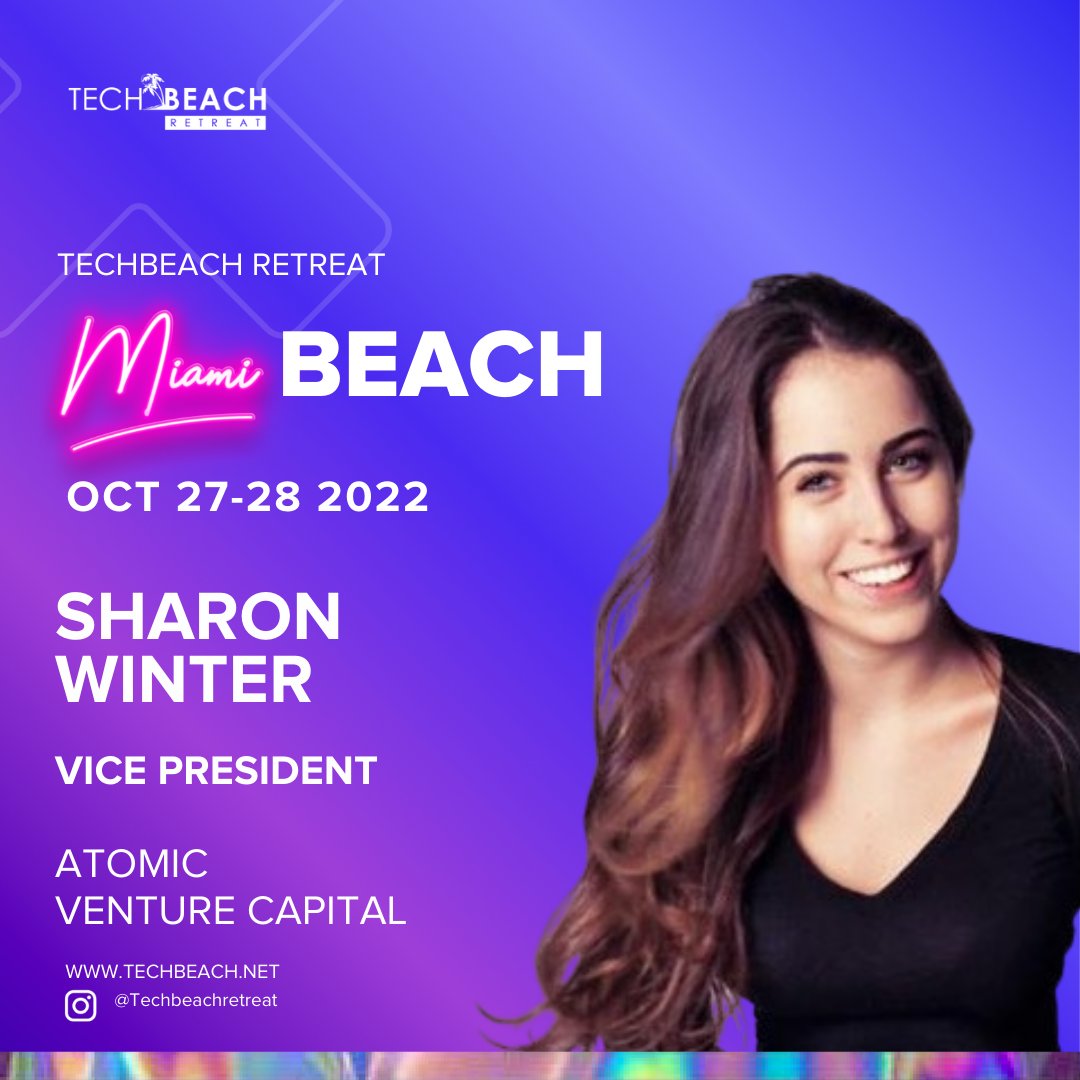 hadleywakefield's tweet photo. Join us this Thursday at @TechBeachRT to hear @sharonwinter77 8x founder of @joinAtomic talk about 0-1 company building https://t.co/wSeoxrdaoO