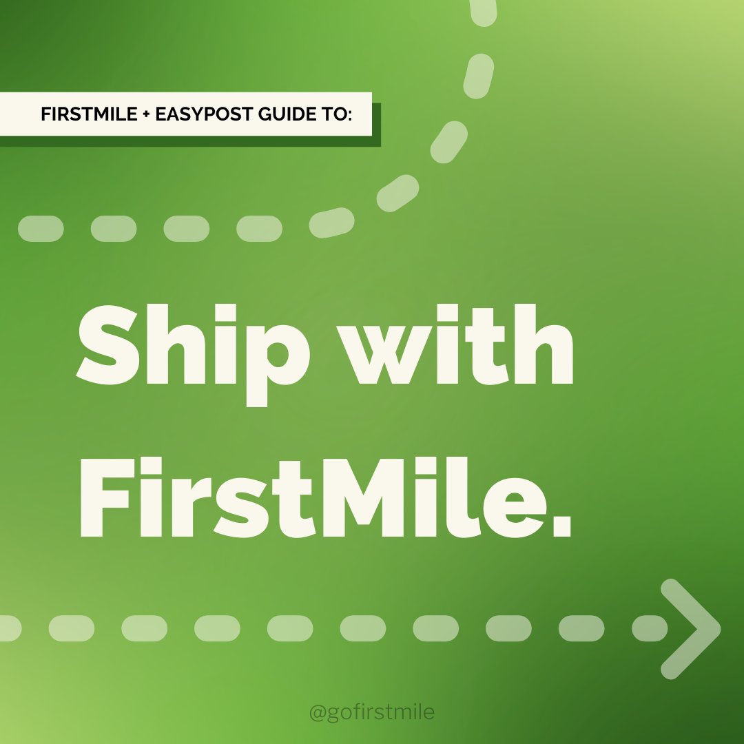 GoFirstmile's tweet image. Want to use #EasyPost to ship with #FirstMile? This guide will break down all the necessary steps to make it happen: bit.ly/3RSMsnV