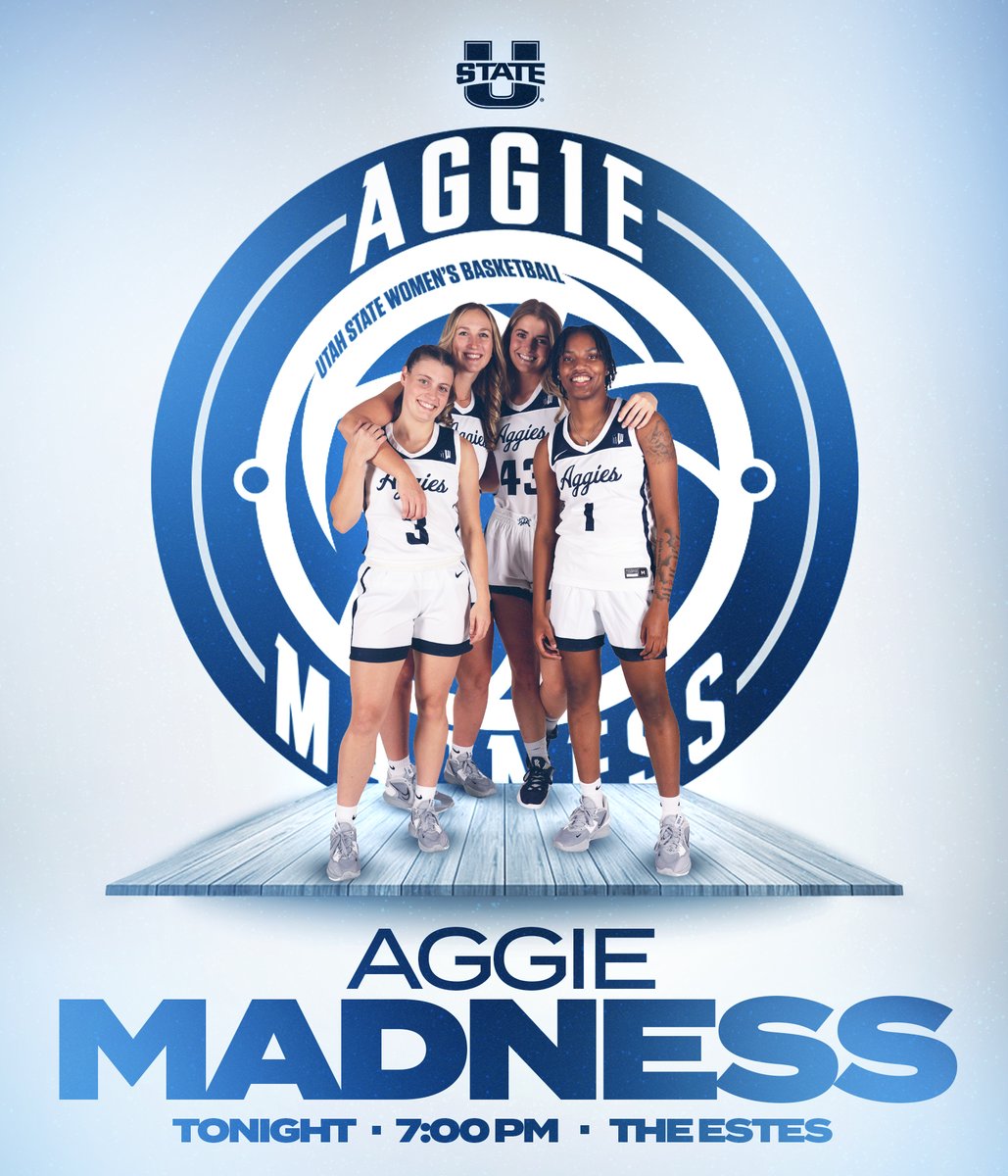 SEE YOU TONIGHT‼️

<a href="/USUWBasketball/">USU Women's Hoops</a> Aggie Madness ➡️ In #ClubEstes!

#AggiesAllTheWay