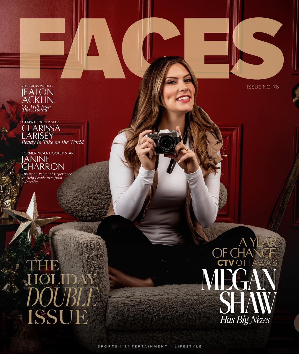 Preview of our Double Covers from our upcoming Holiday Issue ft. <a href="/ctalbot33/">Cam Talbot</a> @meganshawCTV - available November 1st 🎄🎅 #ottawa #GoSensGo  (📷: <a href="/siskphoto/">Sean Sisk</a>)