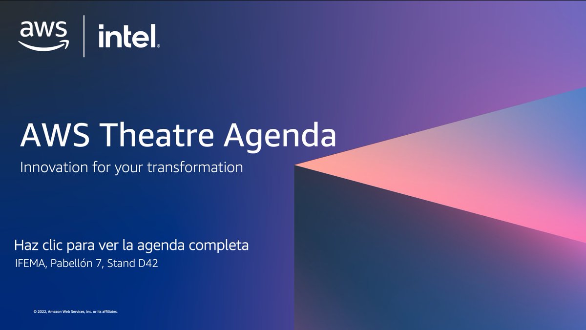 macarenabc3's tweet photo. ¡Descubre nuestro AWS Theatre en el Stand D42! No te pierdas todas las sesiones que ofrecemos durante los dos días de Cloud Expo Europe. 
 https://t.co/x0bbLj6JbR https://t.co/dpCgLXoZMA