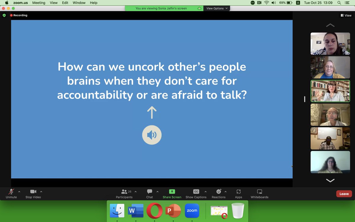 StojanovicSonja's tweet photo. Fantastic session by @soniajalfin from @sociopublico on what can we learn from neuroscience and social psychology to get support for #acountability of #SecuritySector and #BreakFear.
#WonkComms and #DemocraticSecuritySchool pushing boundaries together https://t.co/uEsa90KpkL