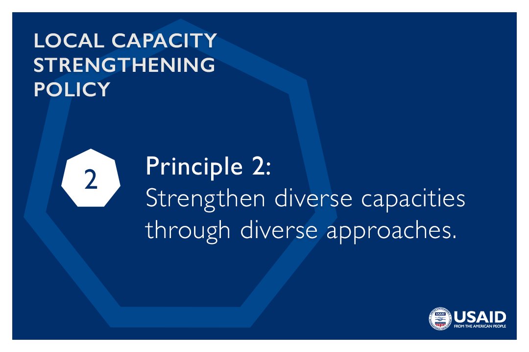 There’s no one-size-fits-all way to work with local partners. Our capacity strengthening efforts are most effective when we utilize flexible, creative, and diverse approaches. Read the whole Local Capacity Strengthening policy here: ow.ly/m6zW50KNlvz #LocallyLed