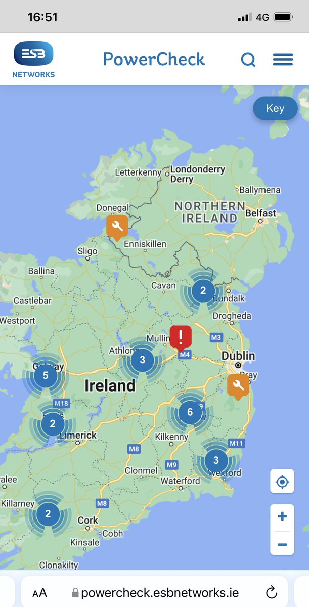 GREENSAMURAI5's tweet image. Since 5am this morning outages all over @ESBNetworks #esboutage #powercheck ! Is this going to reoccur ? @Dept_ECC Surely @CarlowWeather it can’t be ⚡️?