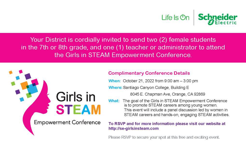 alhambrausd's tweet photo. We are CHEERING  #Ynez students + 8th grade teacher #MsArthur who attended the #GirlsinSTEAM Empowerment💥Conference @SantiagoCanyon ‼️You can see that students LOVED the hands-on STEAM activities + were inspired by women leaders encouraging them to choose STEAM careers‼️ https://t.co/pyzuL9SD9R