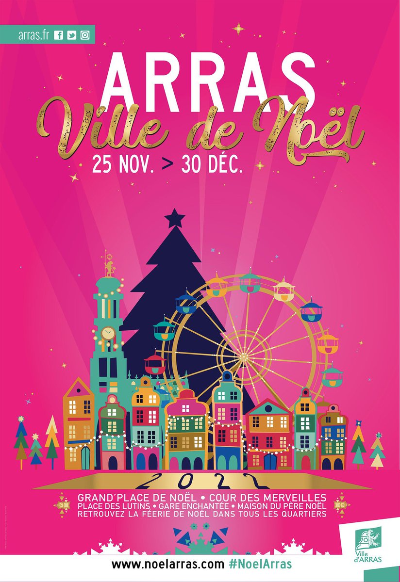 😍🎄 Arras, Ville de Noël : M-1️⃣ 🎄😍

👌 Dans un mois, tout pile, la féerie de Noël s’installera à 📍#Arras !

😁 On a tellement hâte, et vous ?

#NoelArras
