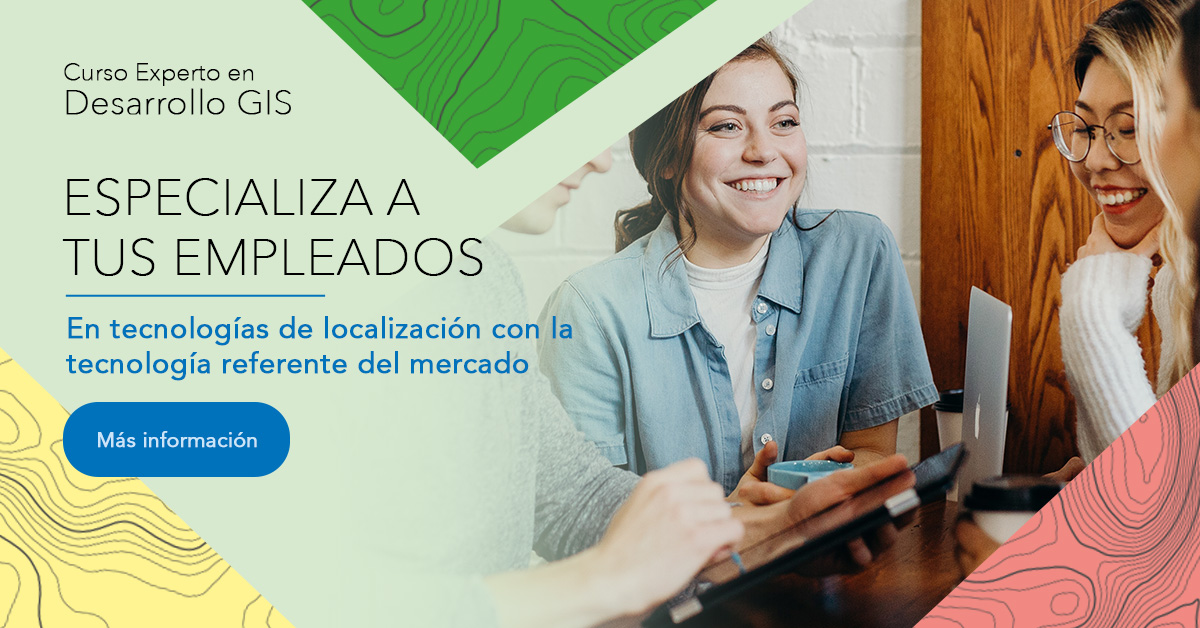 Esri_Spain's tweet photo. 📢👩‍🏫 #ExpertoenDesarrolloGIS | El futuro de tu negocio está en los mapas. Forma a tus empleados en desarrollo de apps y soluciones GIS y sácale partido a tus datos geográficos: 

https://t.co/iRfpe4tZsV https://t.co/u0BwmH63TV