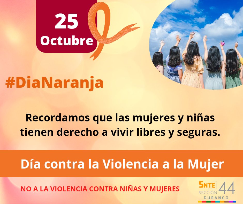 Seccion44SNTE's tweet photo. #Seccion44
#DiaNaranja
#noalaviolecia
Las maestras y maestros trabajamos a diario para evitar todas las formas de violencia en su contra. https://t.co/FqpDNcYsxZ