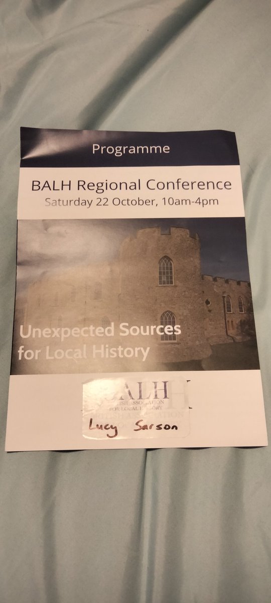 TheCrescentOPS's tweet photo. Attended @BALHNews Regional Conference in Taunton over the weekend. 

Had an amazing time and learnt so much ☺️ Also got 2 Somerset Wills books which might help with my @OnePlaceStudies. https://t.co/zrRgR4QImd