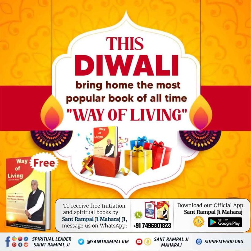 GirheP's tweet photo. #NewWayOfLivingOnDiwali
Because of the book Jeene ki Raah many ruined family have got peace and stability. Everyone should read this book.#NewWayOfLivingOnDiwali https://t.co/ionIMZj3QG