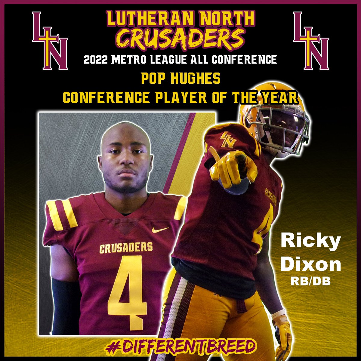 THECoachKdub's tweet photo. Congratulations to our captain @Ricky2x_ on earning Metro League Pop Hughes Conference Player of The Year. Ricky was recognized as the best overall player in our tradition rich conference. A deserved honor. Keep working.
#DifferentBreed #ForOurGod https://t.co/usrt9shQQm