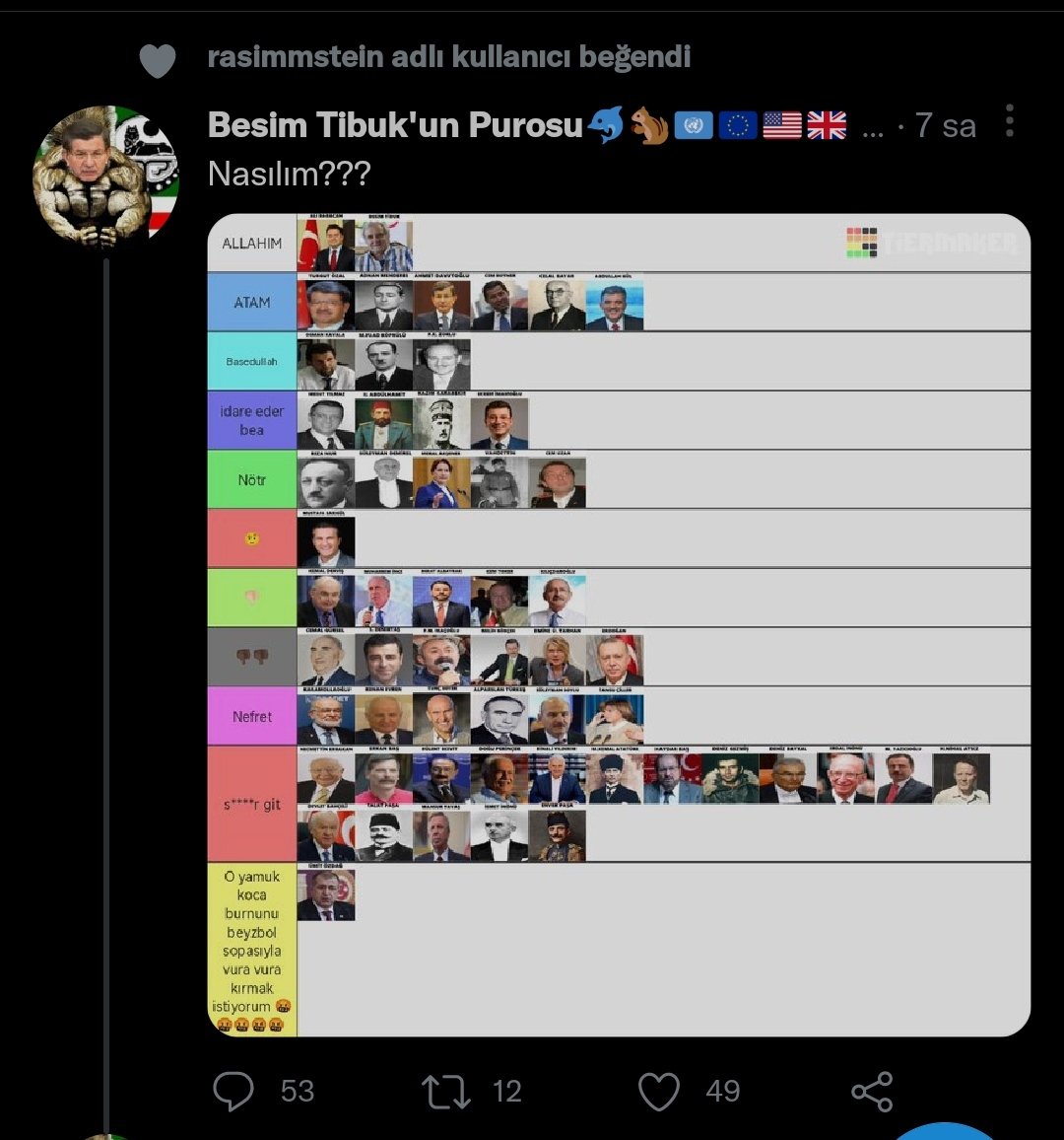 Rasimi engelleme vakti gelmiş 😑 <a href="/ucanmanyakkus/">rasimmstein</a>