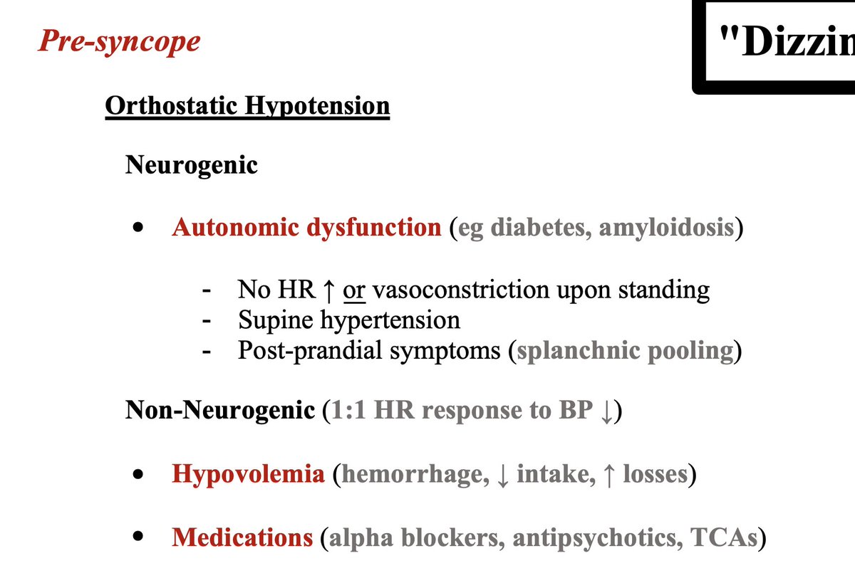 😵‍💫 Approach to Dizziness! 😵‍💫 4 big buckets Presyncope Vertigo