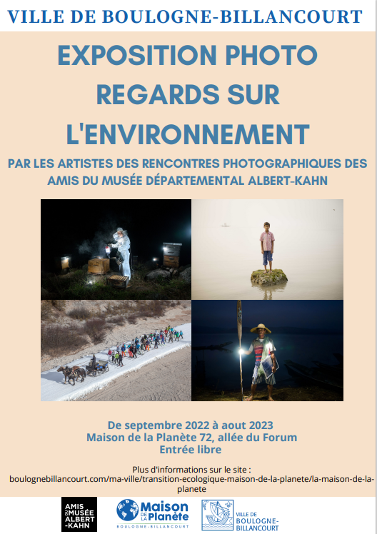Venez découvrir l'#exposition "Regards sur l'#environnement" des lauréats photographes des <a href="/amismuseekahn92/">Amis du musée départemental Albert-Kahn</a>, en ce moment à la Maison de la Planète de Boulogne-Billancourt 🌍

📍 72 allée du Forum (entrée libre)

Infos 👉bit.ly/MaisonDeLaPlan…

<a href="/OTBB92/">OTBB</a> <a href="/BIJBB/">Information Jeunesse Boulogne-Billancourt</a> <a href="/GPSO_SeineOuest/">Grand Paris Seine Ouest (GPSO)</a>