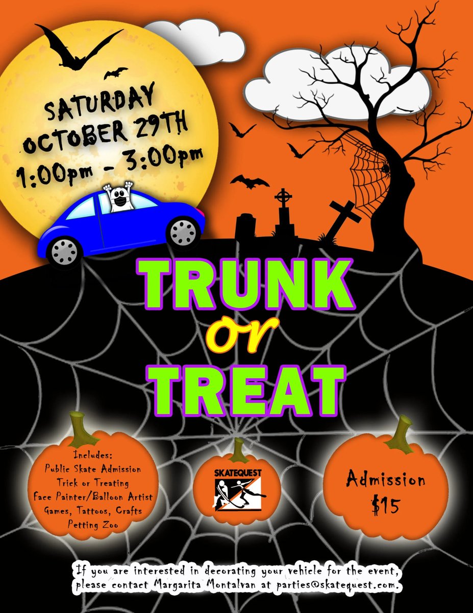 Are you ready for Trunk or Treat!?  We can't wait to see you there!