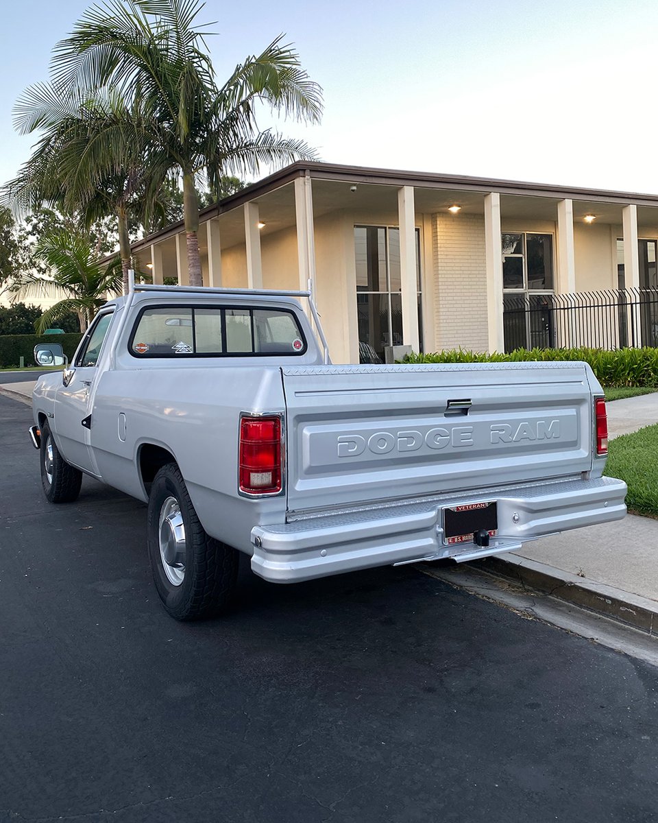 👀 Car Spotting 👀 . THIISSS is a first generation Dodge Ram. A single bench seat, rear wheel drive only and a standard sized bed, this 3/4 ton hauler harkens to a time when pickups where more function than frills and we dig that. #CarSpotting #RightPartsRightNow