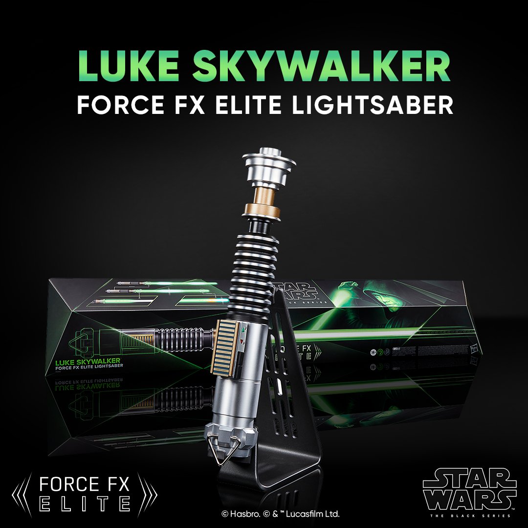 #BringHomeTheGalaxy with the #StarWars The Black Series #LukeSkywalker Force FX Elite Electronic #Lightsaber! Available for pre-order tomorrow, beginning at 1:00pm ET on #HasbroPulse! Check back later today when Chris gives us a closer look at this latest reveal!