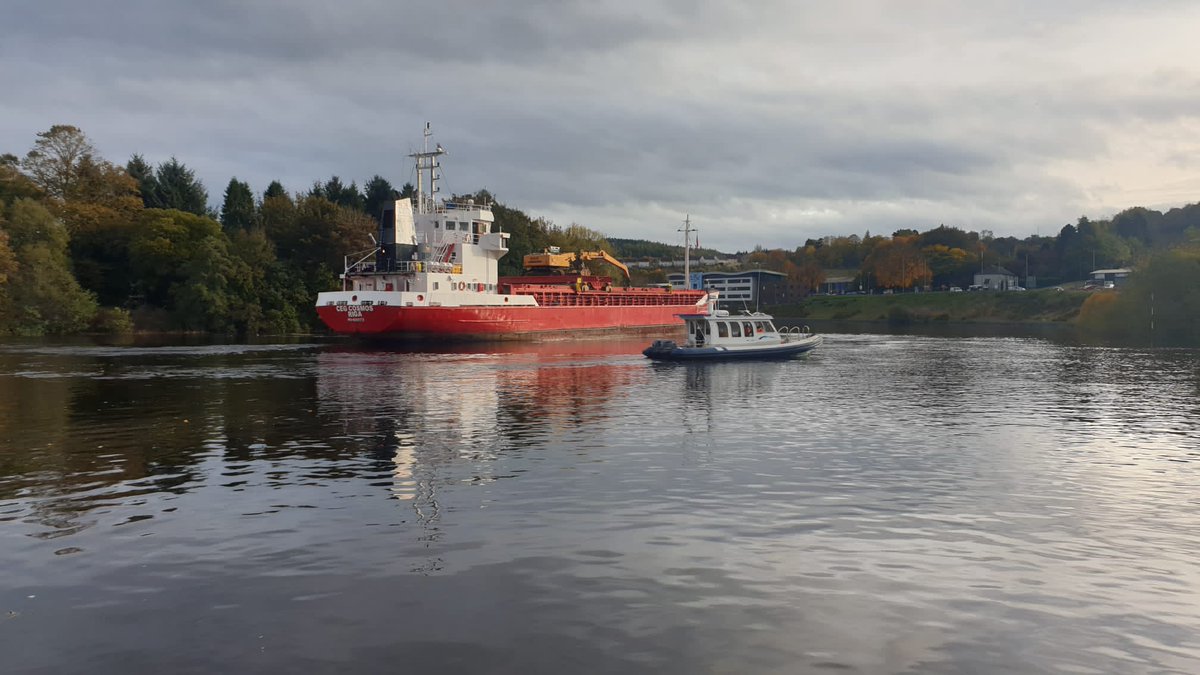 HarbourPerth's tweet photo. Shipping update: 

Ceg Cosmos has departed. Arriving on the AM tide this morning and departing on the PM tide. https://t.co/Ylg0C8YJIL
