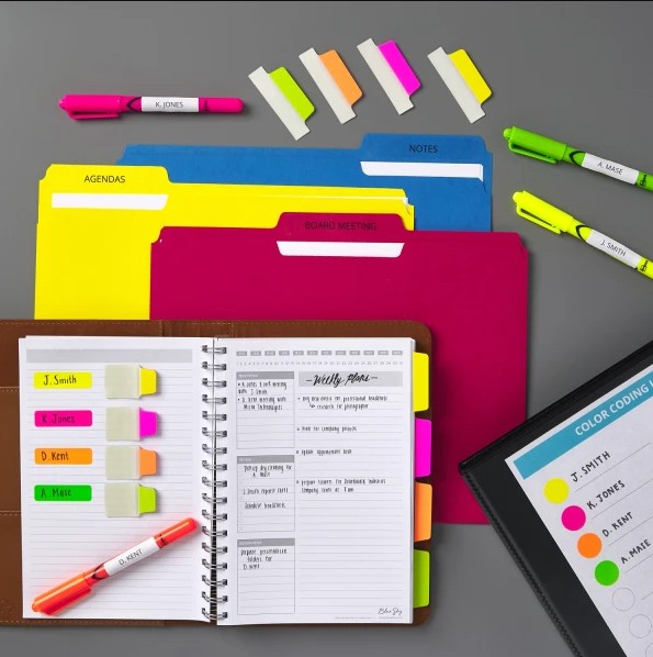 AddedIncentives's tweet photo. Here are five helpful tips to keep in mind to create a color coding system that works best for you. 1) Coding colors with existing connections 2) Organizing with color theory 3) Color code charts 4) Mix and match supplies 5) Aesthetics.  #colorcoding  https://t.co/bDE7xHg3I8 https://t.co/g6OYkPRcUz