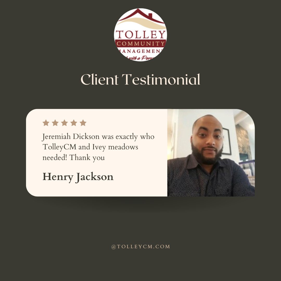 tolleycm's tweet photo. Thank you for the kind words, Jason. We are proud of Jeremiah!

To learn more about our services visit: https://t.co/mjoi6J7mGa

#testimonial #happycustomer #woodstockcommunitymanagement https://t.co/Bvi3aPS6Cb
