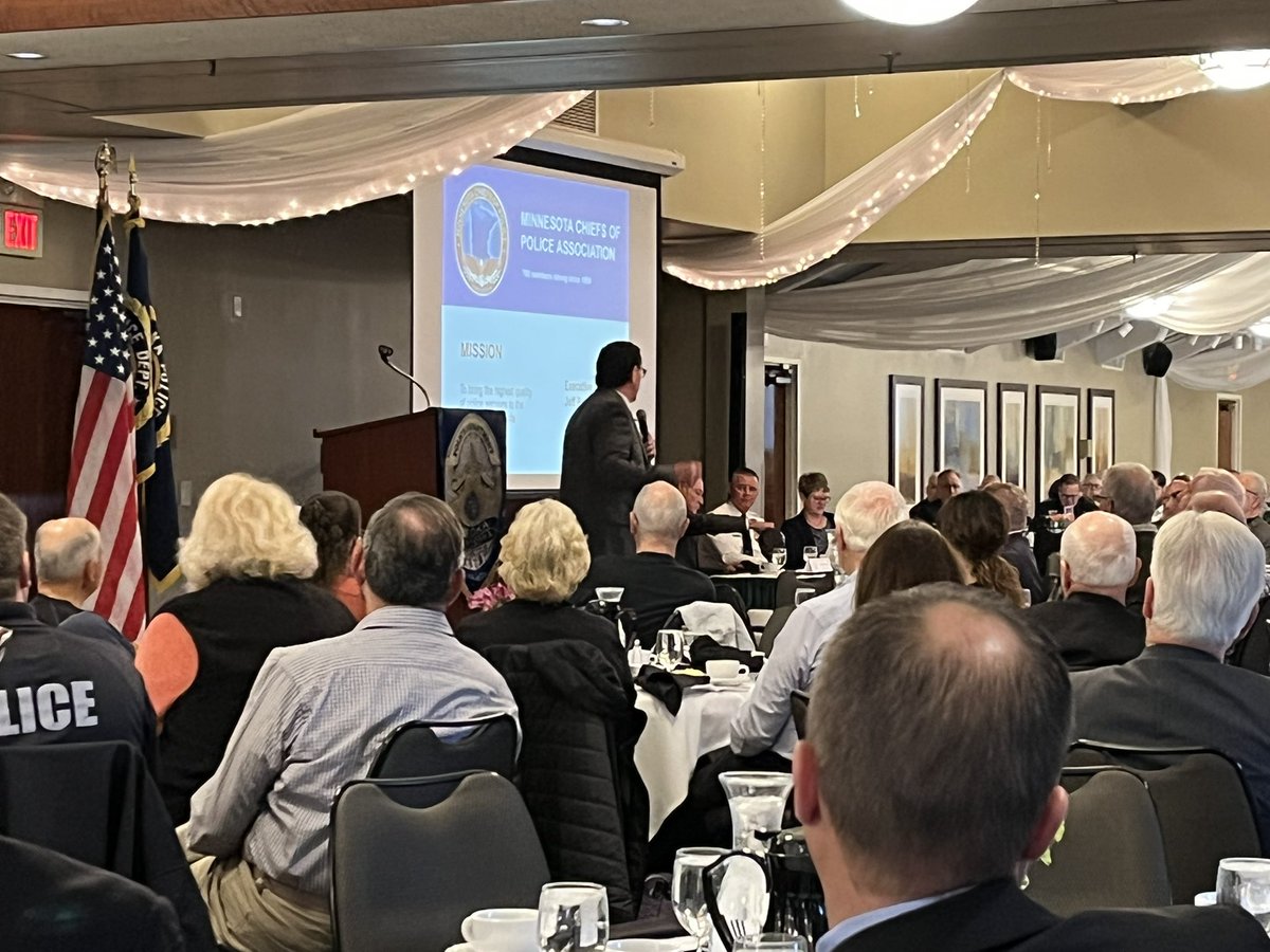 An early morning show of support for <a href="/AnokaPD/">Anoka Police Dept</a> and law enforcement overall. A packed house heard a keynote from <a href="/AHSchools/">Anoka-Hennepin</a> alum Jeff Potts who now leads <a href="/MNPoliceChiefs/">Minnesota Chiefs of Police Association</a>. Partnerships are key for a safer community! #AHSchools