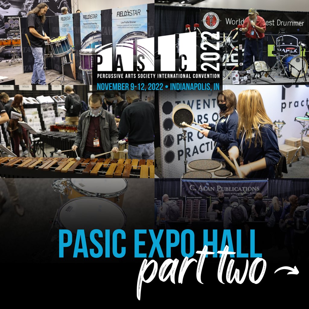 PercussiveArts's tweet photo. The #PASIC2022 excitement continues with part 2 of our amazing exhibitors list - some of the 100+ brands represented in the Expo Hall. Visit https://t.co/h926SZvpmf to see the map. Get an Expo-only ticket at https://t.co/ZFKs7c7iBw. Expo open the 10th-12th. https://t.co/KfCPaw6ixe
