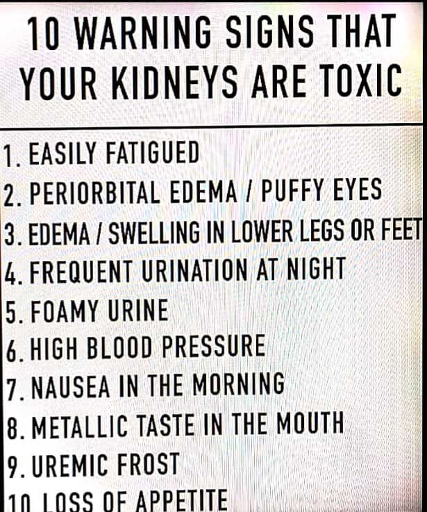 Kidney disease usually has few or no symptoms in the early stages. These are some of the symptoms that could indicate you may be having kidney disease.