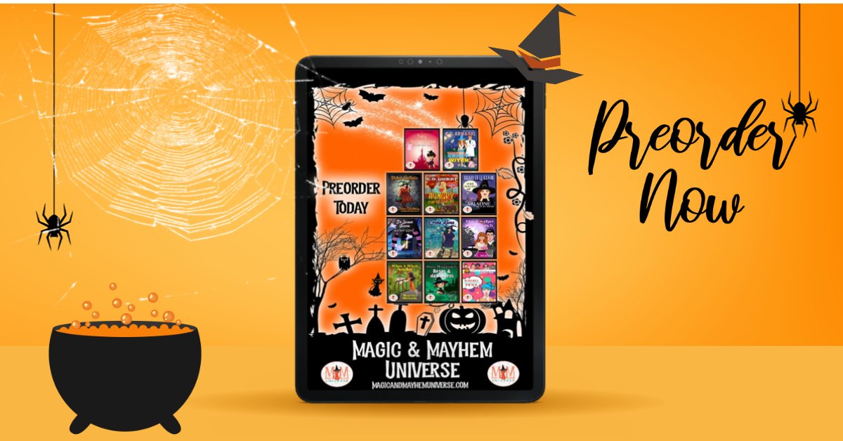 TGabelman's tweet photo. 11 amazing stories just in time for Halloween! Gather the candy, grab a blanket and cuddle with the Magic &amp; Mayhem Crew! Pre-Order Today! <3 

https://t.co/8POHwE7nZj
#MagicMayhemUniverse https://t.co/cOUnvqRy9L
