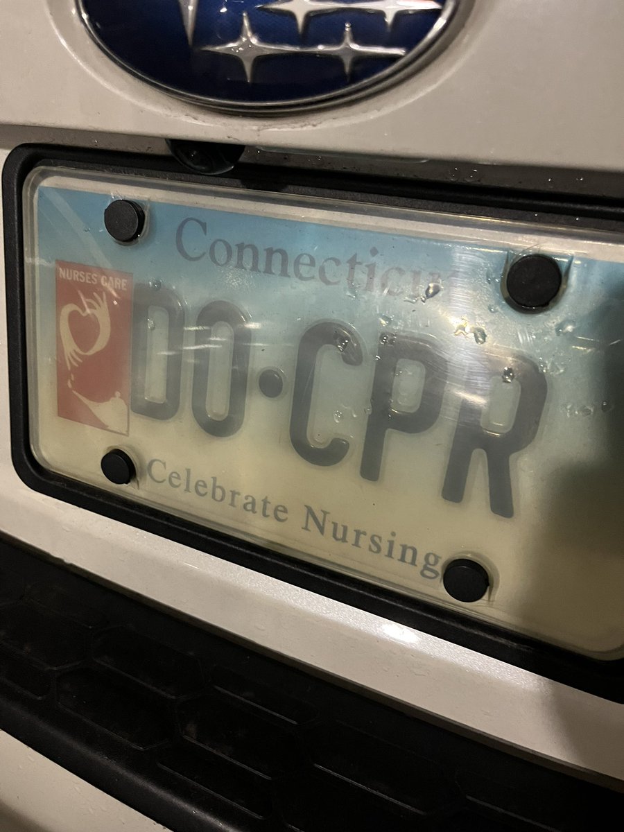 Cardiologist approved license plate! <a href="/HeartCONN/">American Heart CT</a> <a href="/YaleCardiology/">Yale Cardiology</a>